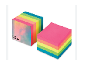 3M Adhesive Note 102X76 5 Assorted Brilliant Colours - Pack of 6