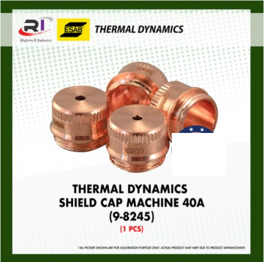 RIGHTWELL ESAB THERMAL DYNAMICS PLASMA CUTTER SHIELD CAP MACHINE 40A (9-8245) [1PCS]