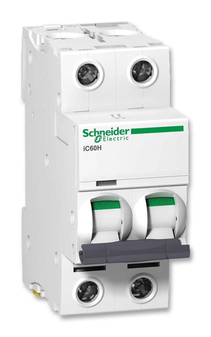SCHNDR Schneider Electric Acti 9 16A MCB Mini Circuit Breaker2P Curve C, Breaking Capacity 10 kA, DIN Rail, 440V