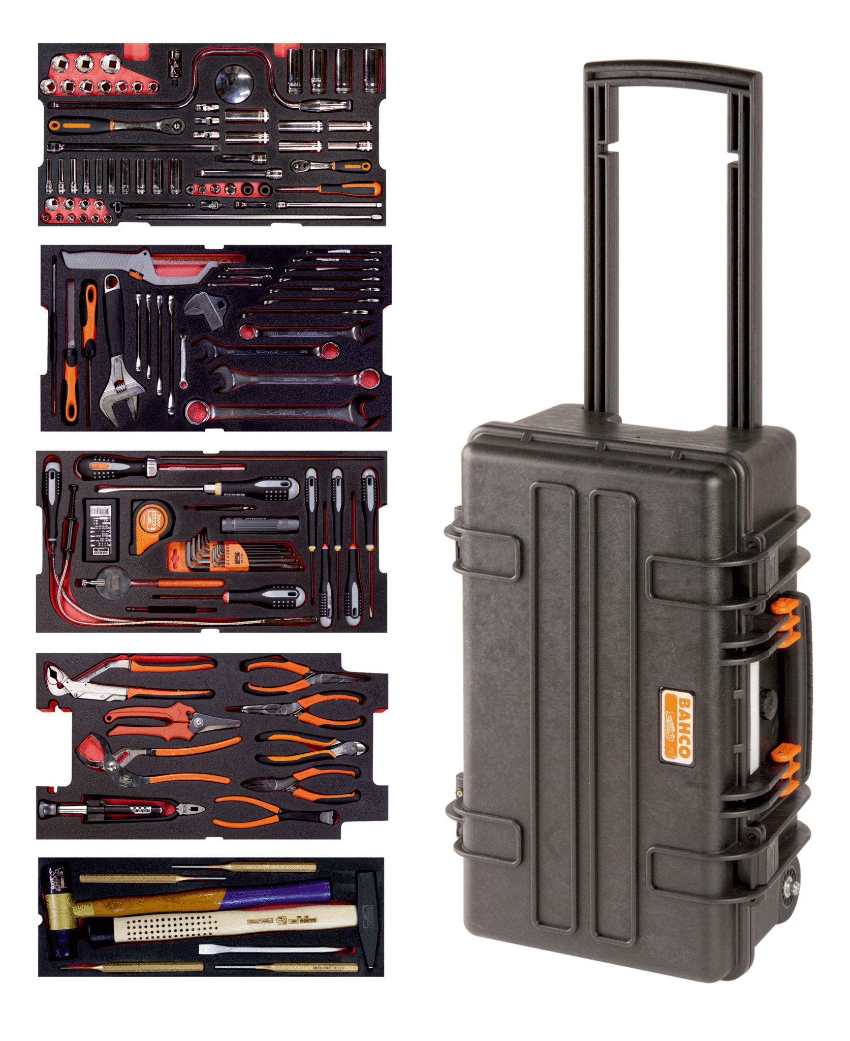 Bahco 159 Piece Mechanical Tool Kit with Case