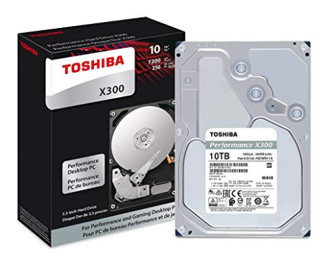 TOSHIBA 10TB 3.5 INCH 7200RPM HDD-X300 TDT-HDWD11AUZSVA