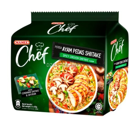 MAMEE CHEF SPICY CHICKEN WTH SHITAKE 82G (4 PACK)