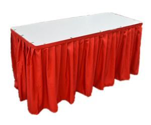 BANQUET TABLE CLOTH COVER WITH SKIRTING 4' X 2'
