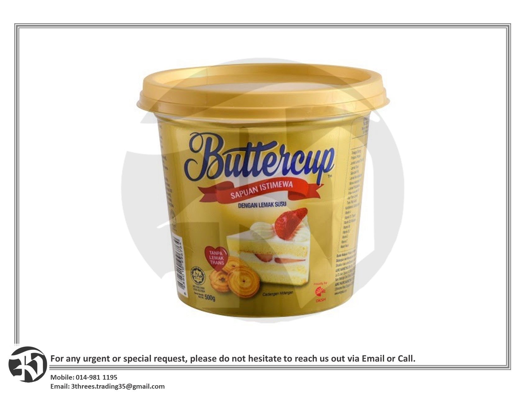 Buttercup Luxury Spread Tub 500g