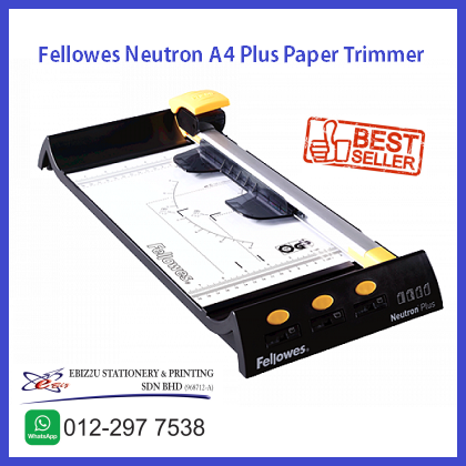 Fellowes TRIMMERS Neutron A4 Plus 10 sheets (guillotine paper trimmer, Paper cutter, A4 paper cutter)
