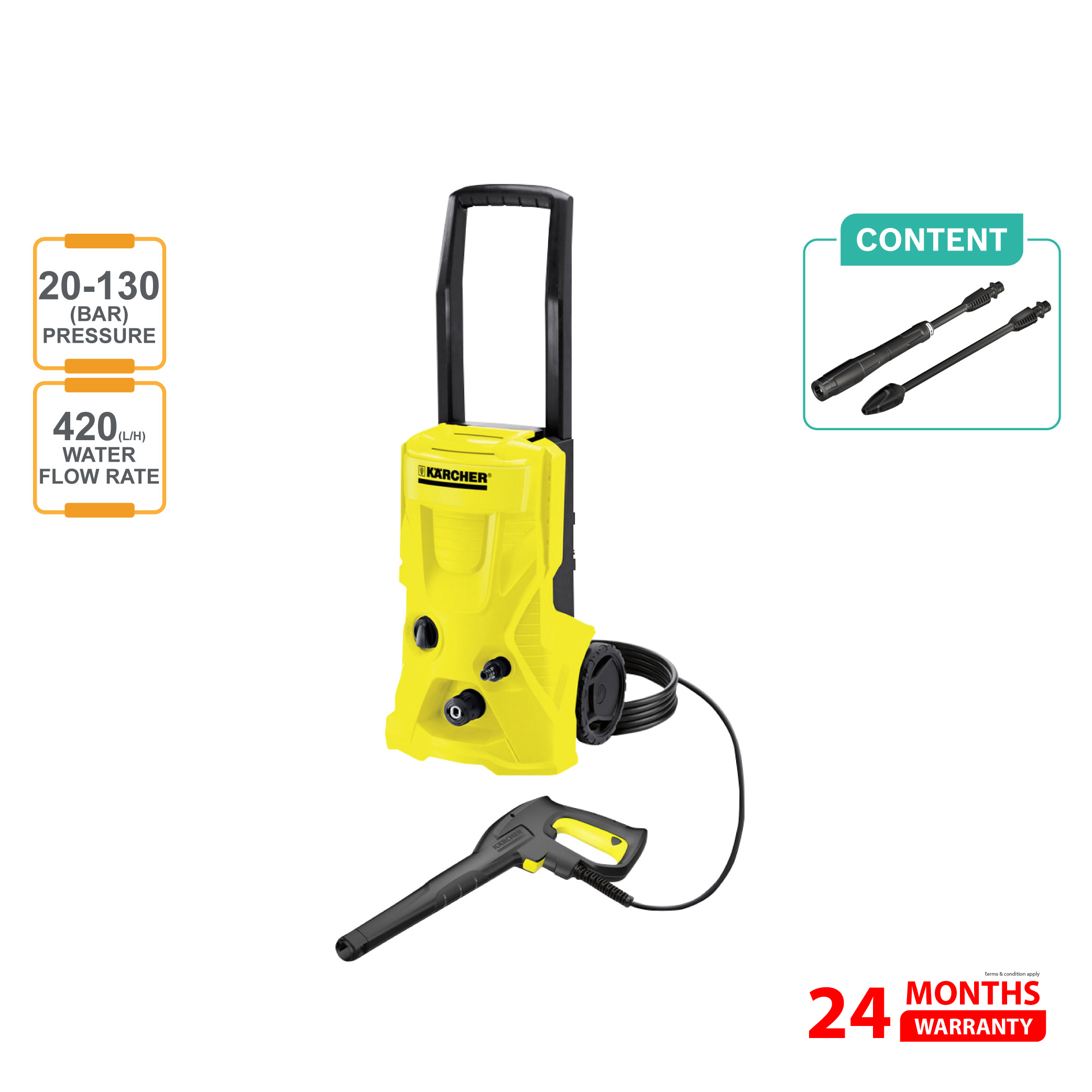 KARCHER K4 Basic High Pressure Washer ( 1.180-080.0 )