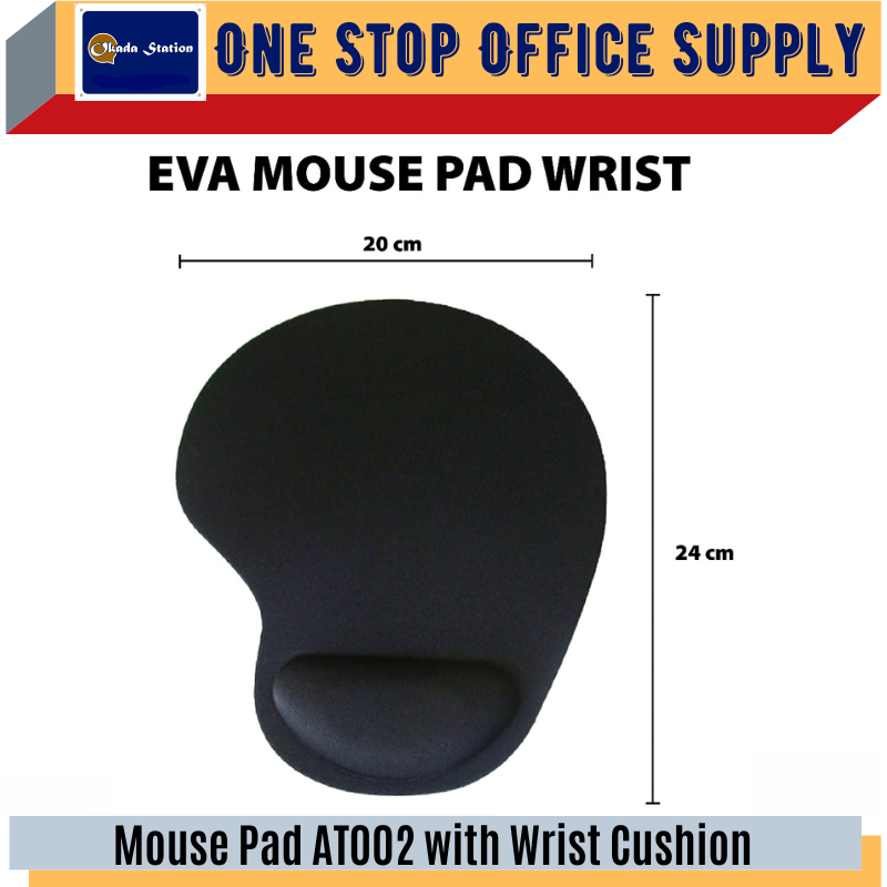 AT002 Mouse Pad AT002 with Wrist Cushion / EVA Foam / Ergonomically Design & Gel Support