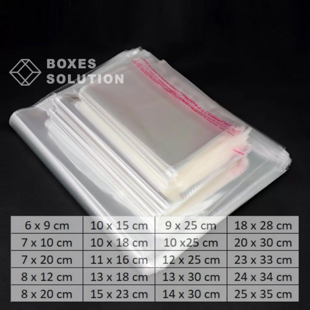 Transparent OPP Plastic Bag Self Adhesive 7CM X 10CM (100 pcs)