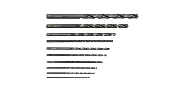 SET OF 10 HSS LONG SERIESDRILLS 2-10.00mm
