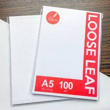 MUJI Stationery / Loose-leaf Grid Paper (A4, B5, A5) 5mm 100pcs / Textpad / For Binder