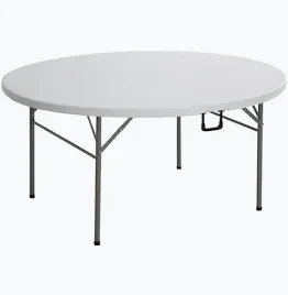 *FOLDABLE ROUND TABLE 6FT
