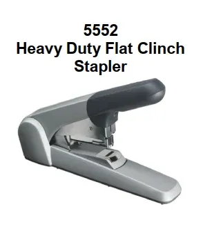 Genuine Malaysia Leitz Warranty - LEITZ 5552 Heavy Duty Flat Clinch Stapler