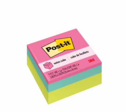 3" X 3" STICKY NOTE RAINBOW CUBE / POST IT NOTE / Sticky Note / Label / 3" X 3" / POST IT NOTE
