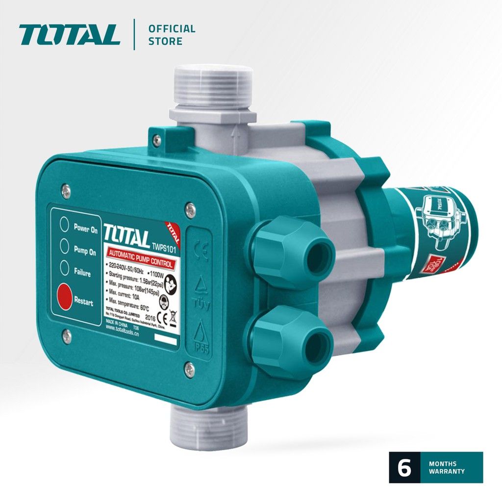 TOTAL AUTOMATIC PUMP CONTROL (1100W/MAX PRESSURE 10 BAR/145 PSI/WATER MAX TEMPERATURE 60°C) TWPS101