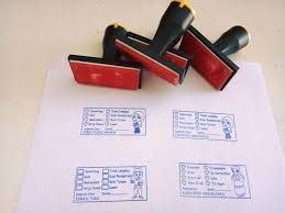 Rubber Stamp Customized Design ( rectangle - 5.3cm x 3.7cm )