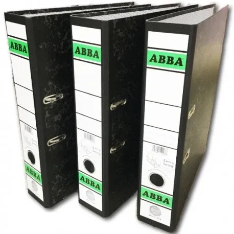 3" ABBA SILVER LEVER ARCH FILE / ABBA/ LEVER ARCH / FILE/ 3" ARCH FILE # 75MM