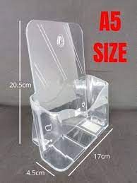 Acrylic Brochure Display Stand Catalog Magazine Book Holder Stand SIZE A5