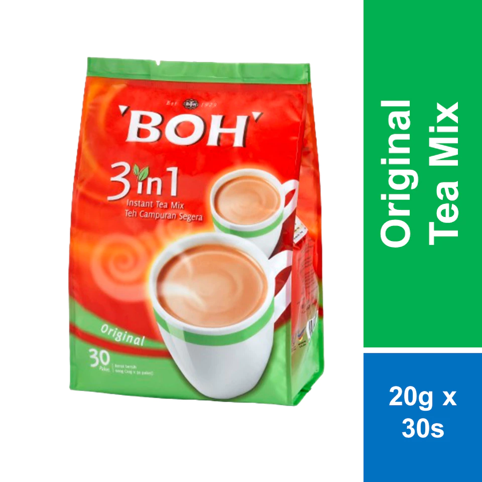 Boh 3In1 Instant Tea Mix Pack 20g x 30s