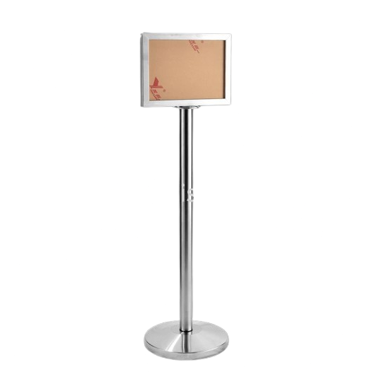 OEM A4 Stainless Steel Signage Stand