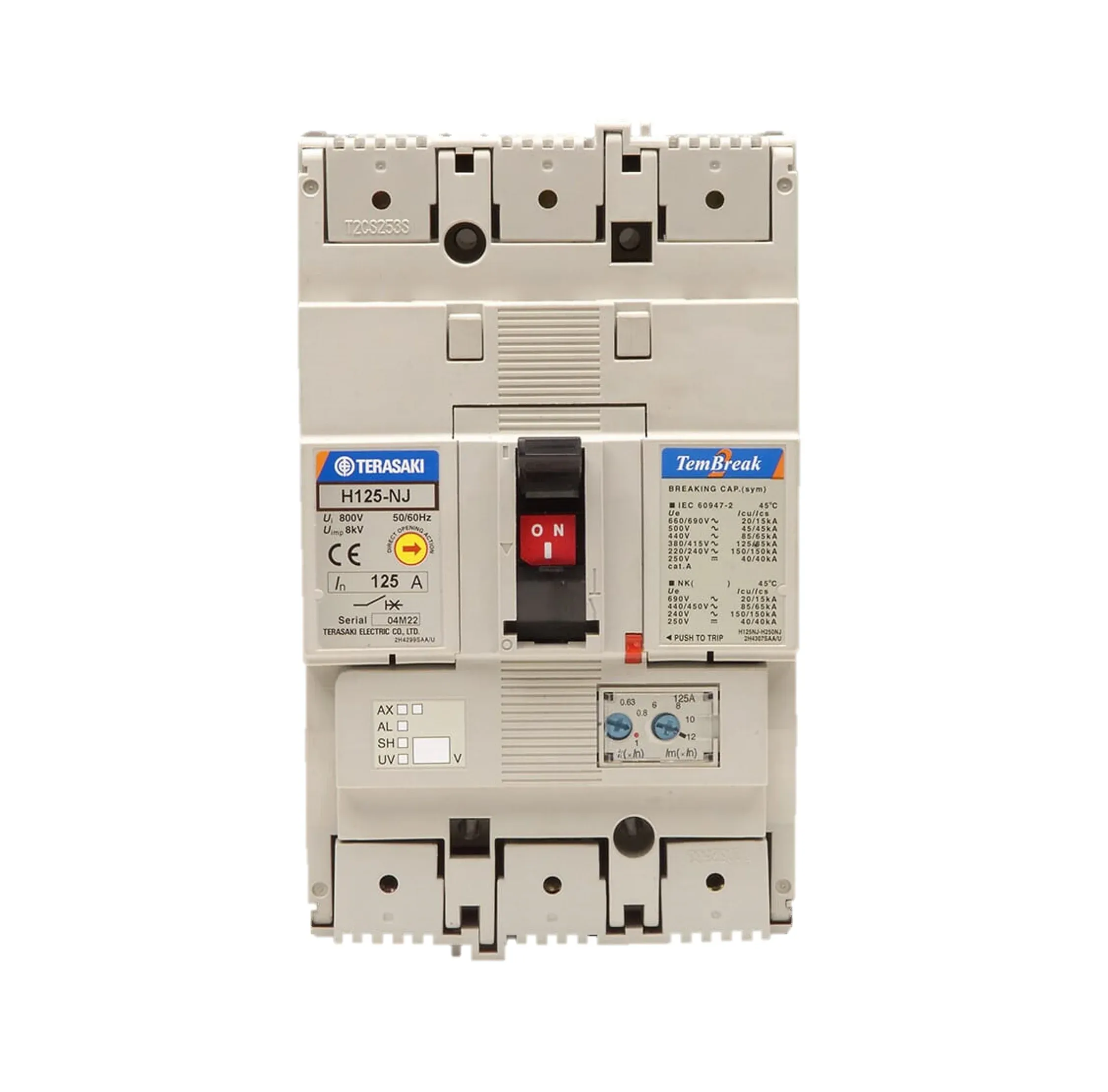 TERASAKI TemBreak2 High Fault Electronic MCCB 4 Pole