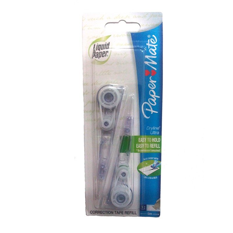 PaperMate Dryline Ultra Correction Tape Refill Pack - 2pcs/pack
