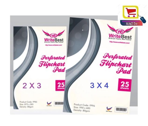 Writebest Economy Flipchart Paper / FLIP CHART PAPER RTSB FP85 2" x 3"