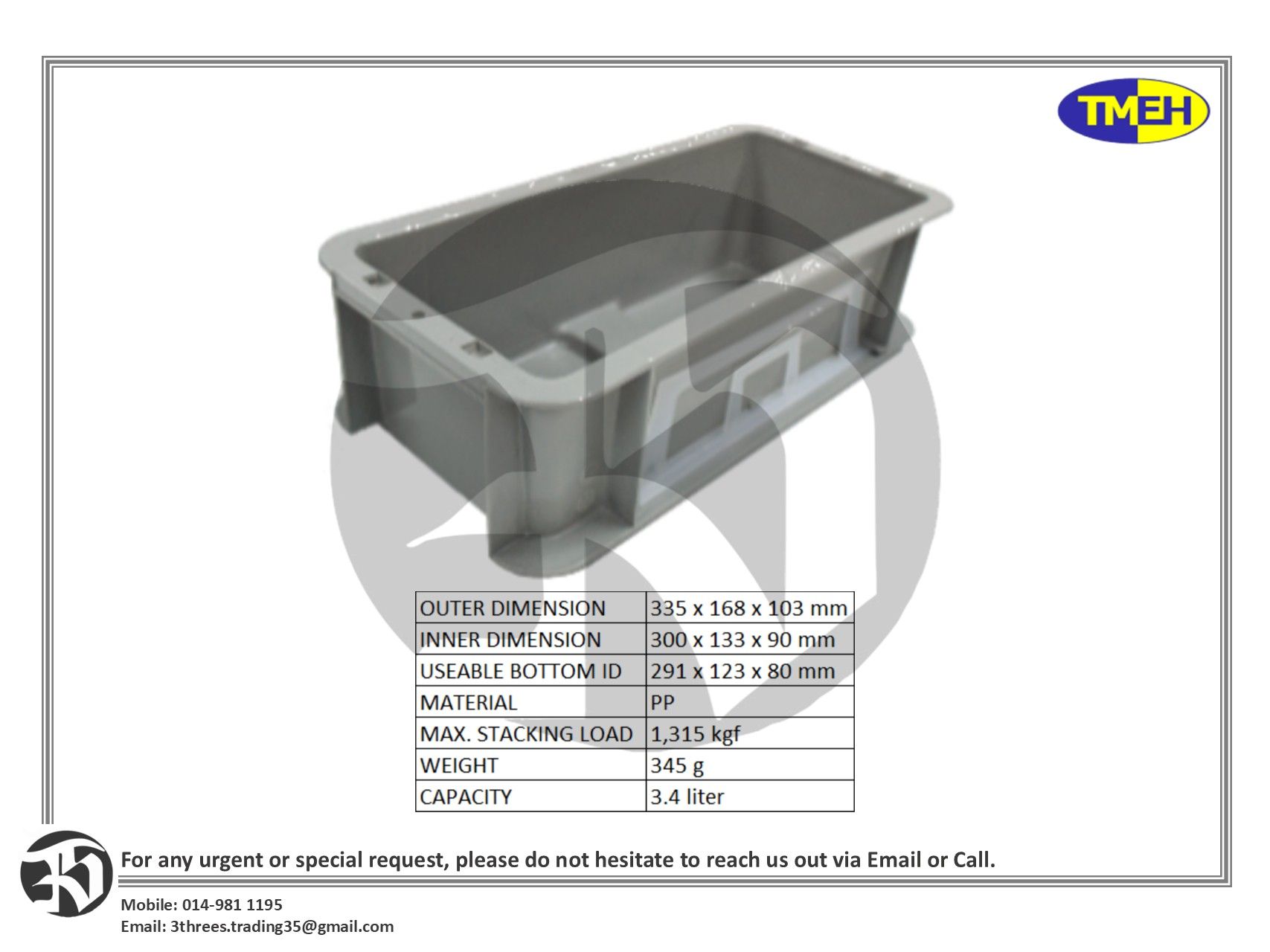 TM Polybox Plastic Containers