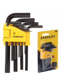 69-253 ALLEN KEY SET STANLEY (SIZE: 1.5MM - 10MM)