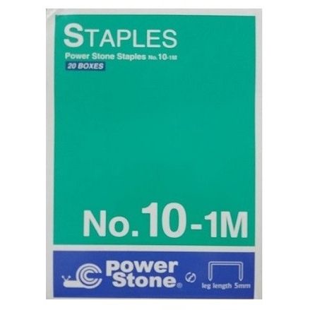 Power Stone No.10-1M Staples ( 20pcs/box )
