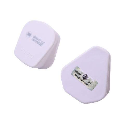 UMS/RANDOM 13A/15A 250V AC NYLON 3 PIN UK FUSED PLUG TOP WITH SIRIM APPROVE