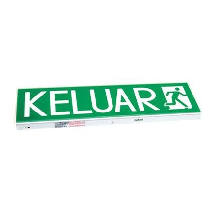 ECONLITE LE908SL SUPER BRIGHT LED BOX TYPE KELUAR SIGN (WHITE) - JKR SPEC
