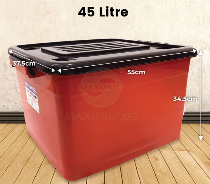 MAXONIC 15/25/45L STORAGE BOX WITH WHEELS