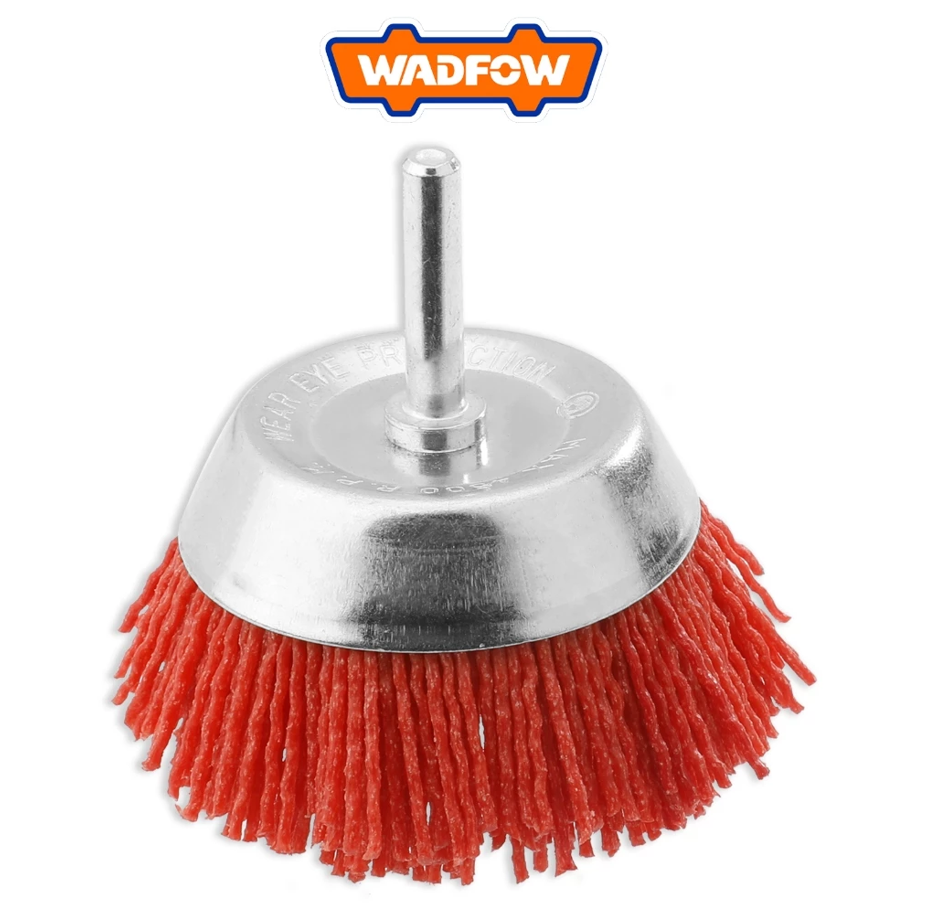 WADFOW NYLON CUP BRUSH (50MM/75MM) STEEL & WOOD (WNY1401 / WNY1402)
