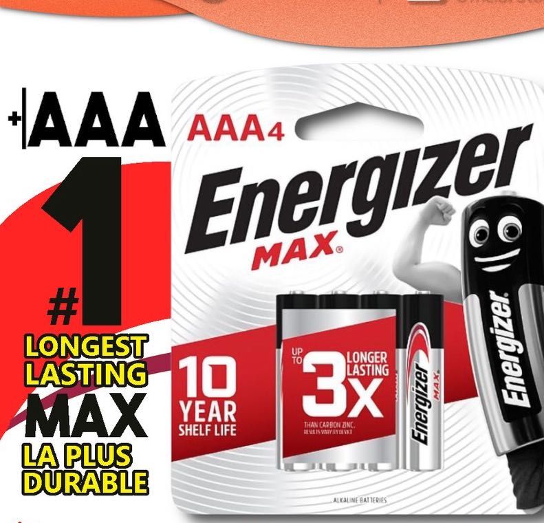 Energizer 522BP1 Max Alkaline Batteries