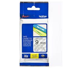 TAPE CASSETTE LAMINATED 9MM (BLACK ON WHITE)