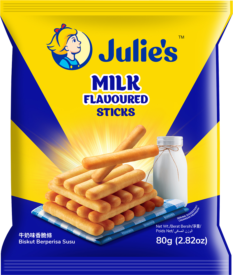 (Loose pack) Julie’s Milk Flavoured Sticks 80g 