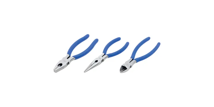 160mm CV PLIER SET 3-PCESATIN FINISH