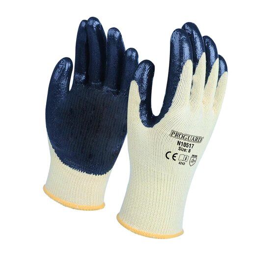 PROGUARD POLYESTER COTTON SHELL NITRILE COATED GLOVE (N10517)