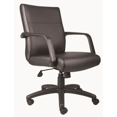Wess Boss Mid Back Chair - Full Leather