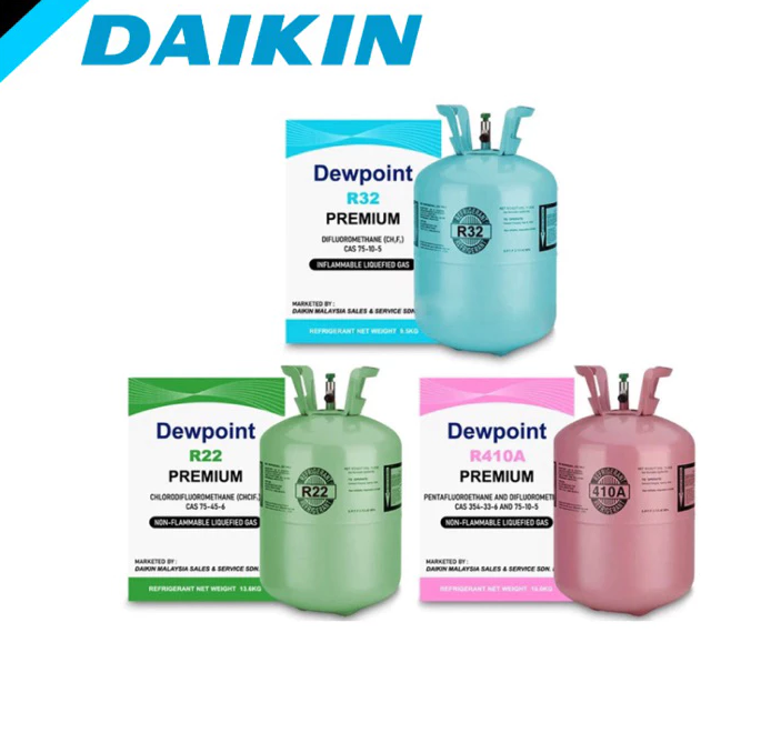 Aircond Gas R22 R32 R410A Dewpoint Daikin