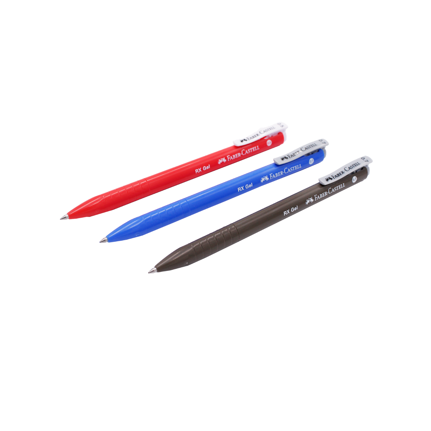 *Faber-Castell RX Gel Pen 0.7 Black/Blue/Red