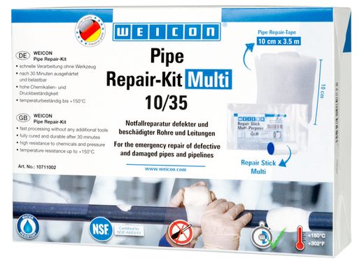 WEICON Pipe Repair-Kit 10/35 3.5M x 10CM (White)