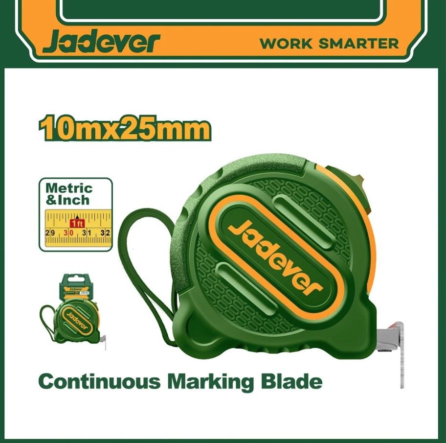 JADEVER 10M STEEL MEASURING TAPE JDMT1250