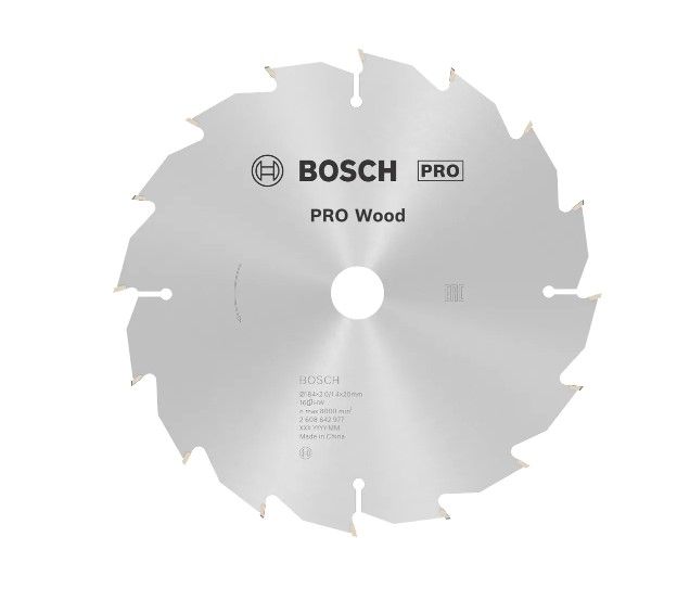 BOSCH PRO WOOD CIRCULAR SAW BLADE, 160 X 2 X 25 MM (2608642971)