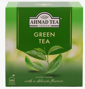 Ahmad Green Tea (100 Tagged)