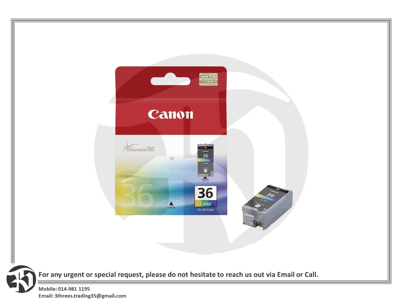 Canon CLI-36 Color Ink Cartridge