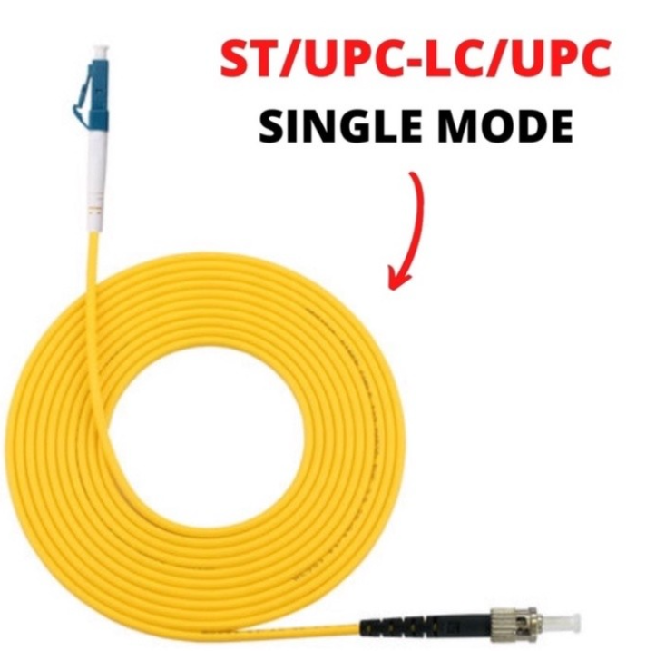 PATCH CORD 3.0 ST/UPC-LC/UPC YELLOW ( 1M, 2M ,3M ,5M ,10M ) PC401