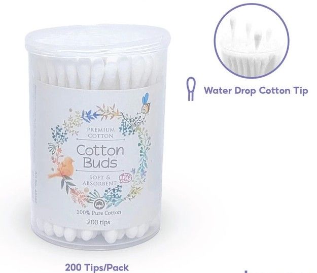 Beeson 100% Soft Putik Telinga Bayi /Double Head Cotton Buds Disposable Cotton Swabs 3pcs 4318 1 / 8125 0 / 81130 43182 (Adult) 3pcs SL-81250-KK