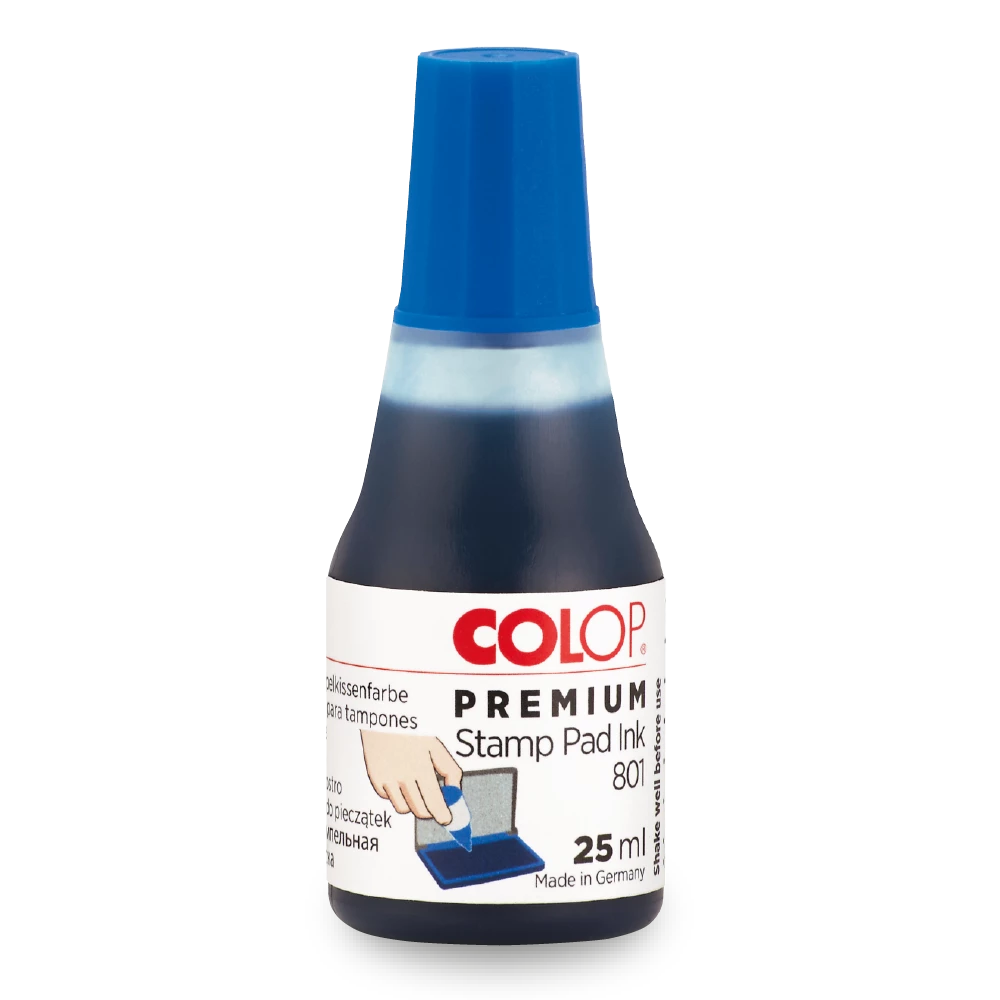 COLOP Stamp Pad Refill Inks 25ml Blue