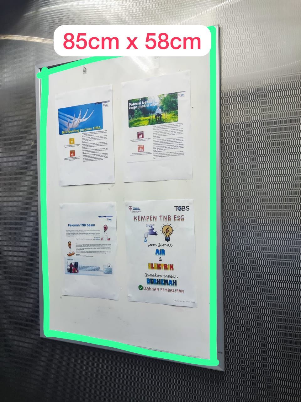 Plastic Nipis Plate 85CM X 58CM